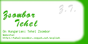 zsombor tehel business card